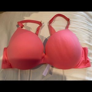 Coral padded bra
